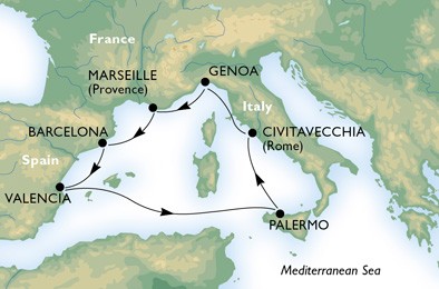 itinerario msc splendida maggio